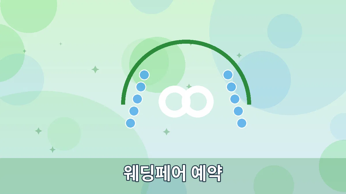 웨딩페어 예약 안내 이미지 2
