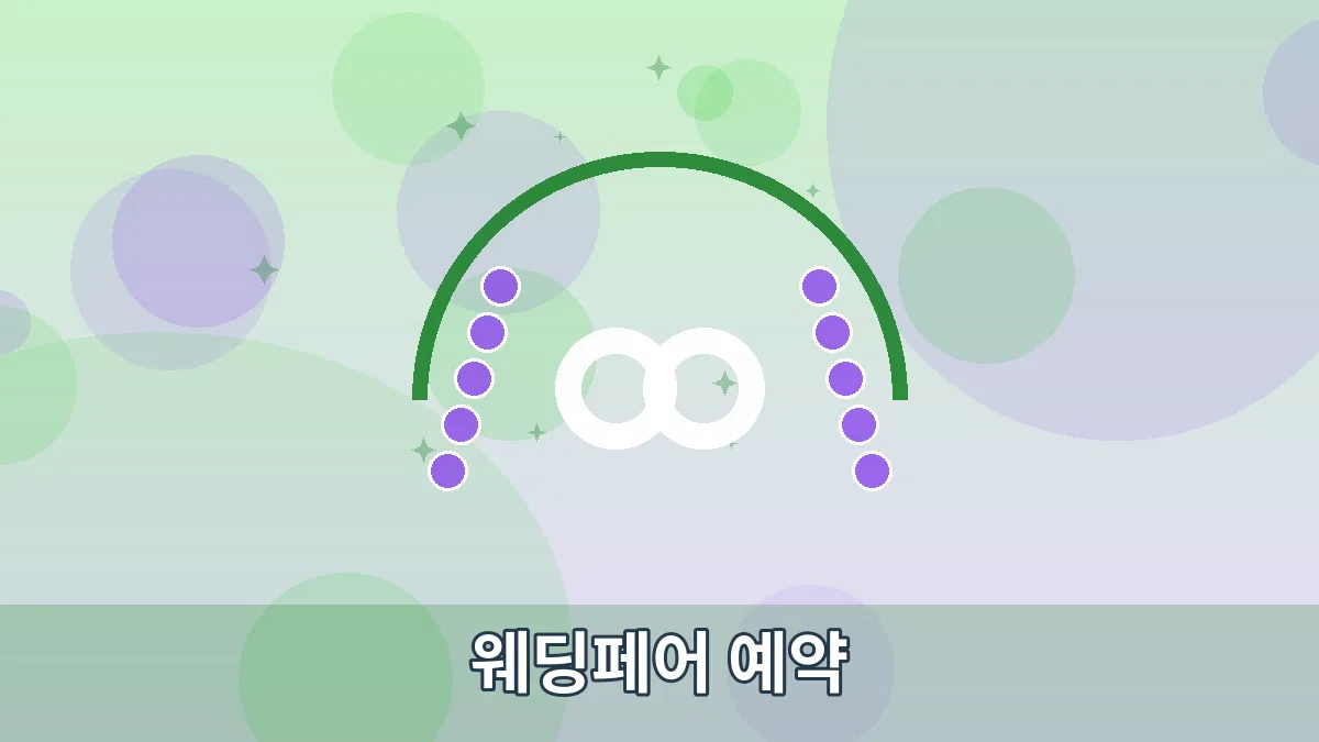 웨딩페어 예약 안내 이미지 4