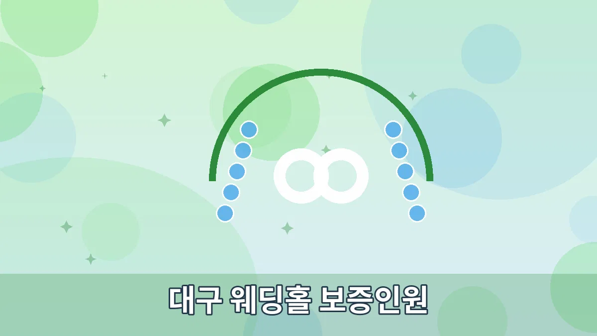 대구 웨딩홀 보증인원 안내 이미지 2